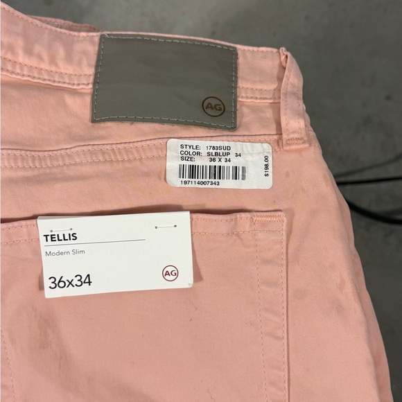 Ag Adriano Goldschmied Pink Slim Jeans - Picture 2 of 7